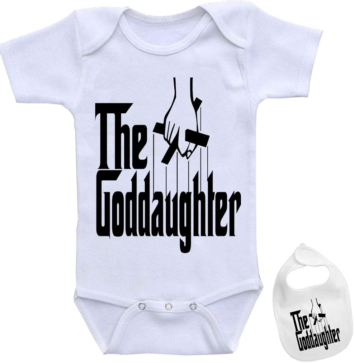 The Goddaughter Cute Custom Baby Bodysuit Onesie by Igloo & Matching bib