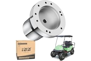 10L0L Universal Golf Cart Steering Wheel for EZGO TXT RXV, Club Car DS Precedent, Yamaha - 12.5 inch - Adapter Optional
