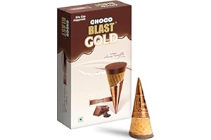 Pure Temptation Coffee Chocolate Waffle Cones [10 pcs] Sweet Snacks for Kids & Adults - Non-Meltable Chocolate Gift Box - Individually Wrapped Chocolate Filled Waffle Cone for Dessert