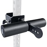 MARLANG Upgrade Nordic Hamstring Curl Squat Rack Attachments with Pin Block | 7 Adjustment Holes for 2"x2",2.37"x2.37",3"x3"Power Rack,Sit Up Bar Foot Holder for Hamstring Curl Sit Up Split Squat
