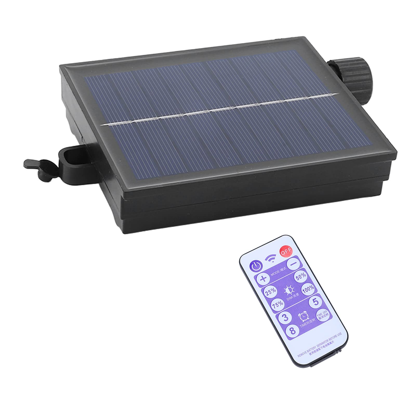 Photo 1 of **MISSING PARTS - No USB**
Diydeg Replacement Solar Panel, Automatic Waterproof Adjustable Solar String Light Control Box with Remote Control, Solar Lamp String Circuit Board (Output Flat Pressure 3V)