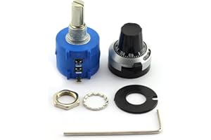 RLECS 3590S-2-502L 3590S Potentiometer 502 5K Ohm 2w Wirewound Multiturn Adjustable Precision with 10 Turns Counting Dial Rotary Knob