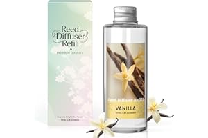 SCENTORINI Reed Diffuser Oil Refill, Vanilla Diffuser Oil 6.76 Fl Oz, Natural Scented Essential Oil Refill Long Lasting Home Fragrance for Room Spa Aromatherapy Bathroom Home Decor
