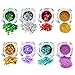 8 Boxes Makeup Face Body Glitter, 6 Colors Loose Holographic Cosmetic Chunky Glitter for Halloween, Face, Eye, Body, Hair, Nail and Other Occasions Decoration (Without Glue)