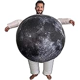 LaKimLin Halloween Inflatable Planet Costume for Adults Moon Mascot Costume Full-Body Planet Cosplay Suit for Halloween, Christmas,Carnival