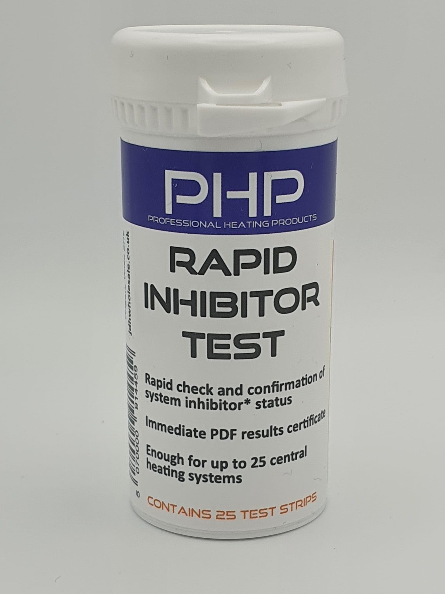 PHP Rapid Inhibitor Test Kit Strips for Central Heating & Underfloor + PDF Certificate (25)