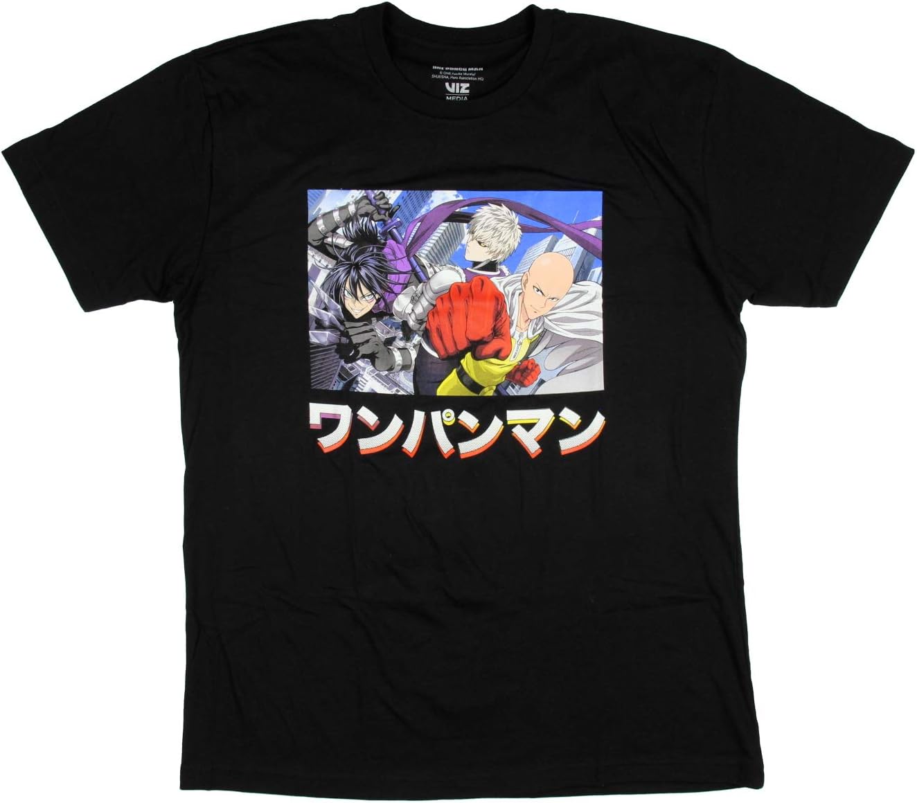 One Punch Man Shirt Japanese Anime Manga Men's Adult Licensed T-Shirt