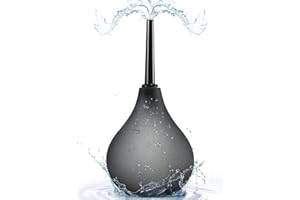 PROPODUSCHE Enema Douche Anti Back-Flow, Amal Douche Connected to Shower Hole,Enema Bulb with 7 Spouts, Reusable Portable Enima Vaginal Cleaner kit for Men Women (Black)