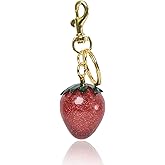 SCECALA Silver Bow Rhinestone Keychain for Women