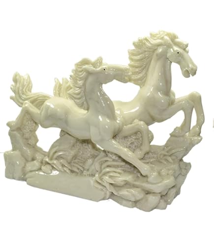Amazon.com: Reiki Crystal Products Two White Running Horses
