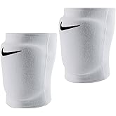 Nike Premium Dri-Fit Knee Pads (1 Pair), Essential/Streak/Varsity, Cushioning/Sweat-wicking/Unisex (Essential White - XS/S)