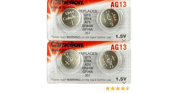 Amazon Com 4 Lr44 Ag13 Alkaline Button Camelion Batteries Beauty