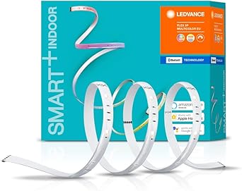 LEDVANCE SMART Tira de Smart LED Bluetooth 3x60cm color de luz cambiante 2000K 6500K colores RGB cambiables longitud 180cm controlable con Google Alexa y Apple HomeKit SMART BT FLEX 3P