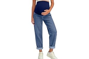 Women Maternity Jeans Denim Stretchy High Waist Over The Belly Pregnant Pants Work Casual Comfy Maternity Clothes 2026