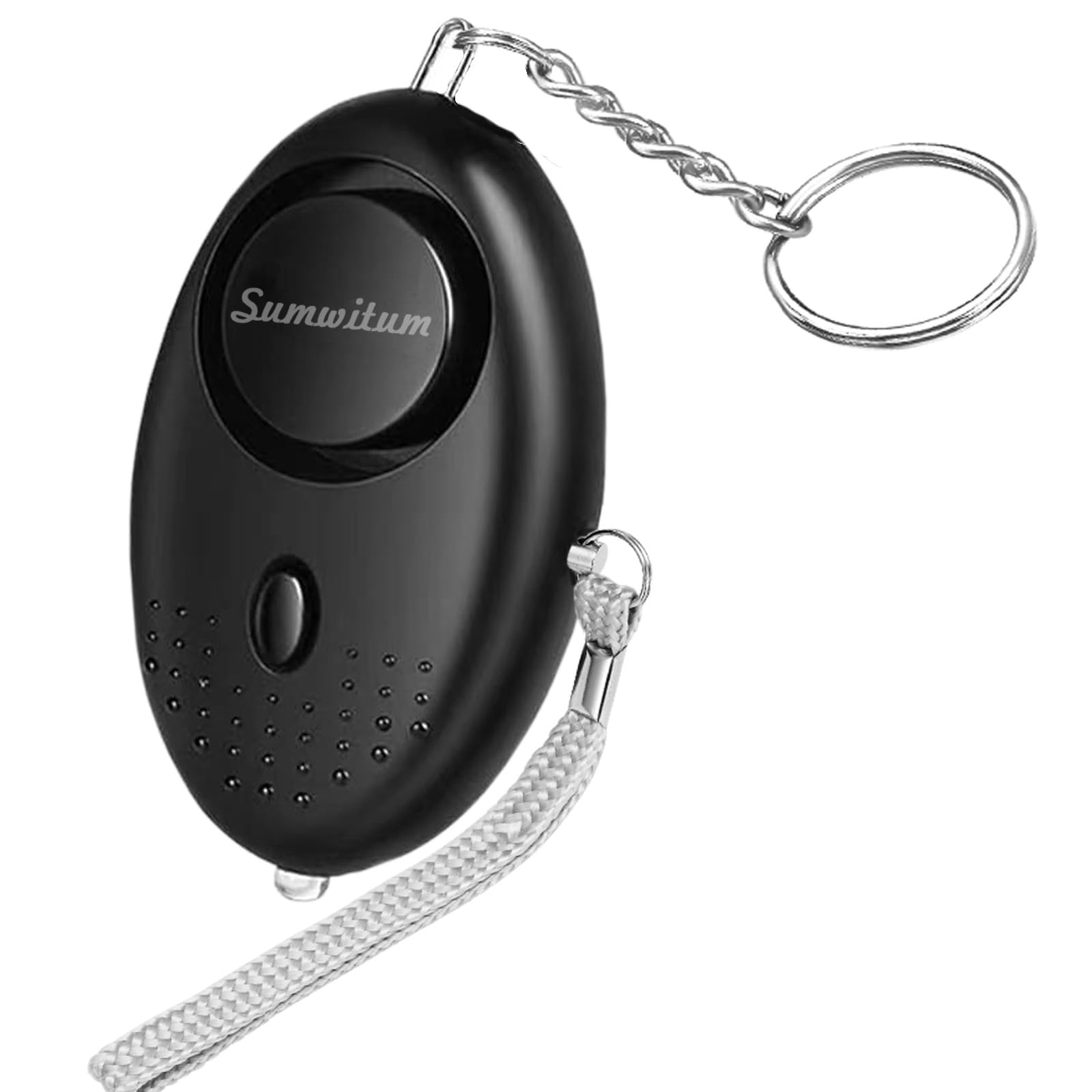 Personal Alarms For Women,Reusable Police Approved 150DB Super-Loud! ,Personal Alarms with LED Light, Small Personal Security Alarm Torch Keychain for Women, Girls, Children and Elderly (Black)
