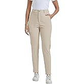 V VOCNI Women's Golf Pants Stretch Relaxed Fit Dress Pants 30" Quick Dry Lightweight Work Business Casual Trousers