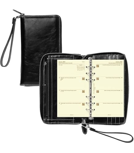 thumbnail image 2 of Filofax Saffiano Zip Organizer - Personal Compact Size In Raspberry, Includes 2025 Diary 2 of 12