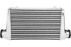 Keenso Universal Car Engine Lightweight Aluminum Turbo Cooling Network Front Mount Intercooler