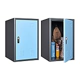 KAER Blue Storage Cabinet, 19.0x18.0x15.0in Metal