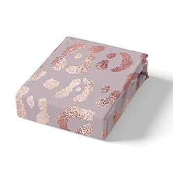Pink Leopard Duvet Cover Queen for Girls Pink