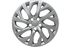 HubStar Hubcap Replacement for Toyota Corolla 2017-2019, Premium Replica 16-in Wheel Cover, Silver (1-Piece)