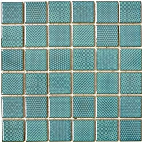 Seladon MOS16-0602 Mosaic Tiles for Bathroom Pool Tile Mirror Kitchen Back Wall Green