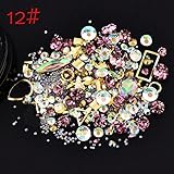Sharemen 3D Nail Art Decorations Bling Nail Art Rhinestones (L)