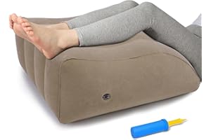 ZYODUOB Inflatable Leg Pillow, Portable Wedge Pillow for Sleeping, Knee Support Leg Pillow, Improve Circulataion and Reduce S