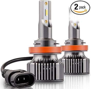 bombilla led h11 mini tamano luz automatica extremadamente brillante 10800lm csp chips todo en uno h8 h9 led kit de conversion de 6000k blanco frio