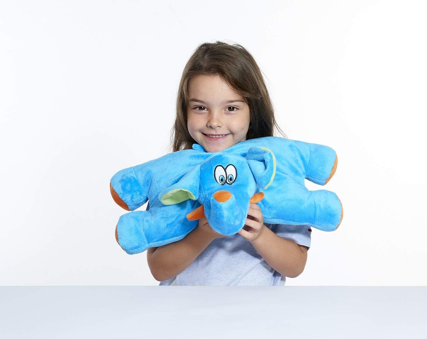 Travel Blue Elephant Travel Pillow, Cuddly Travel Pillow for Kids, One Piece, Blue - Image 3