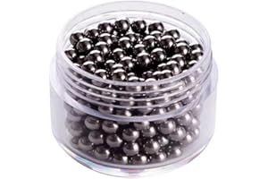ZYsteelball High-Precision Steel Ball 304 Stainless Steel Bearing Ball G100 (200pcs, 1/4")