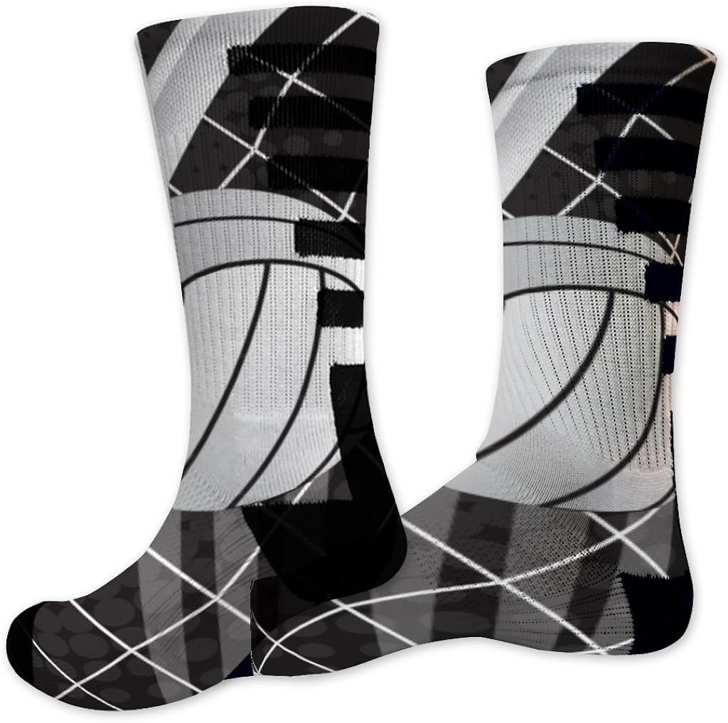 Volleyball Performance Crew Sock Design 1 Clothing