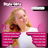 Style Girlz Hair Styling Set for Girls - Motorised Hair Dryer & Accessories view 5