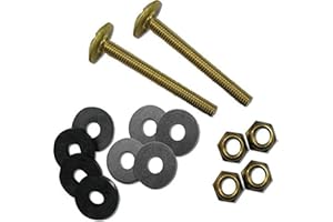 Kissler & Company Inc. 68-7328 Tank to Bowl Bolt Set Heavy Duty, Solid Brass
