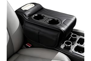 Car Armrest Cushion | Leather Arm Rest Pillow Booster Pads - Armrest Cushion for Car Console | for SUV RV Sedan Vehicle Auto