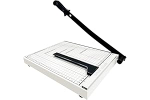 MAIDOMA 12" Guillotine Paper Cutter,Paper Cutter for Cardstock Heavy Duty 12 inch,Cut Cleanly and Quickly,12" Cut Length,10 Sheet Capacity.Paper Trimmer for Classroom,Cardstock, Art Projects,and Office Use.A4