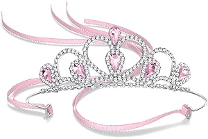 Lovelyshop Colorful Gems Silver Rhinestone Tiara for Little Kid Big Kid Prom Birthday Princess Crown