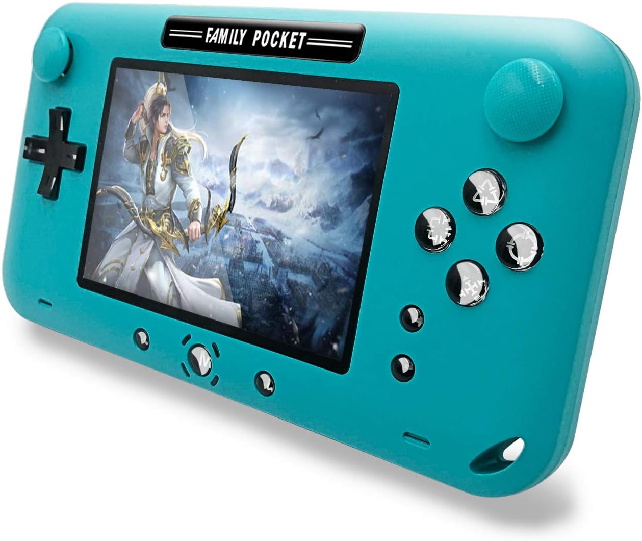 EASEGMER Handheld Game Console, Portable Game Player Built-in 208 Classic Games 4 Inch Retro Gaming System, Support TV/AV 12 Bit Rechargeable Video Game Console, Best Gift for Kids and Adults (Blue): Toys & Games