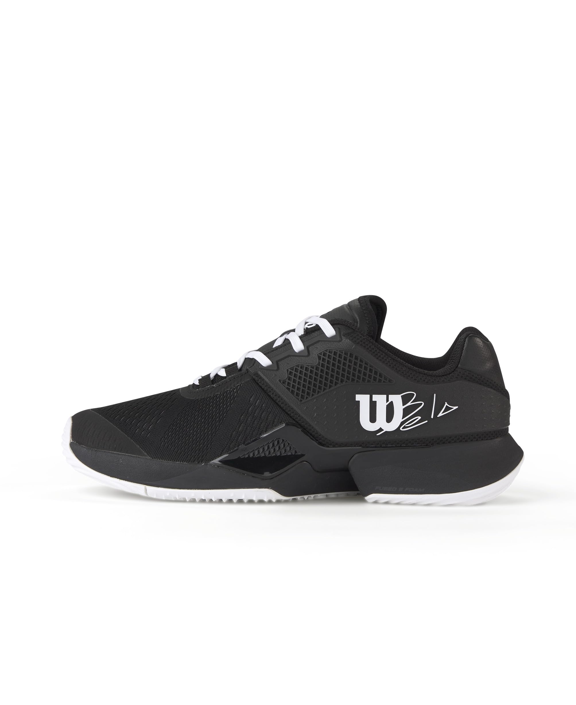 WILSON Bela Tour Men’s Padel Shoe – Black/White, Size 8 US