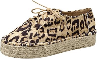 leopard print lace up shoes