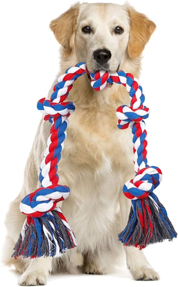Pet Supplies BMAG Dog Rope Toys for Aggressive Chewers, Interactive