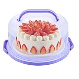 NVAZIOP 10Inch Cake Stand Carrier with Lid and