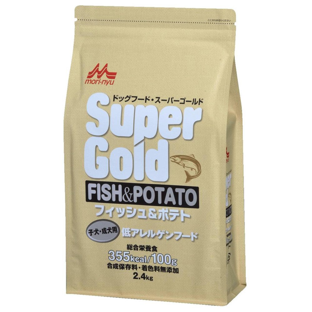 スーパーゴールド フィッシュアンドポテト 子犬成犬 2.4kg商品画像