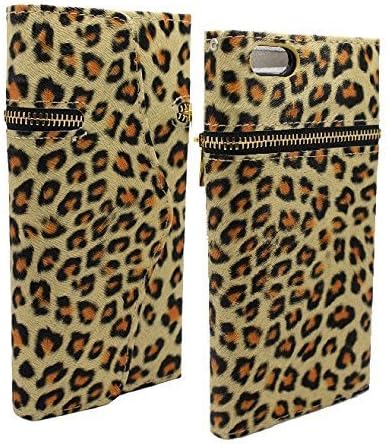 iviva presents iPhone 6 Plus [5.5 inch] Design Luxury Magnetic [Wallet Case] PU Leather Credit Card Holder Flip Cover + A Clear LCD Screen Protector + A Stylus Pen+ 3.5mm Anti-dust Plug (Brown Leopard)