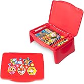 Paw Patrol Kids Lap Desk with Storage - Folding Lid and Collapsible Design - Portable for Travel or use in Bed at Home - Great for Writing, Reading or Other School Activities