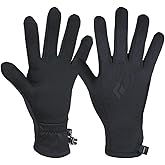 BLACK DIAMOND Midweight Screentap Gloves Touchscreen Fleece Liners for Running, Commuting, Hiking