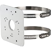 PFA152-E Pole Mount Bracket for Dahua IP and CVI Camera, White, Pack of 1