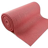 BNYD Grip Liner Non-Adhesive Shelf Liner, Anti-Slip Cabinet Mat Drawer Liner 12 in. x 20 ft. (Red)