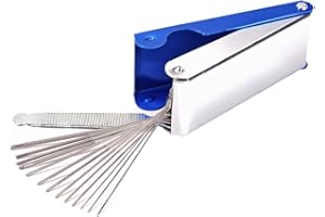 Guitar Nut & Bridge File Set, 13 Sizes Luthier Tools with 1 Flat File, Precision Slotting for Guitar, Banjo, Mandolin, and Ba