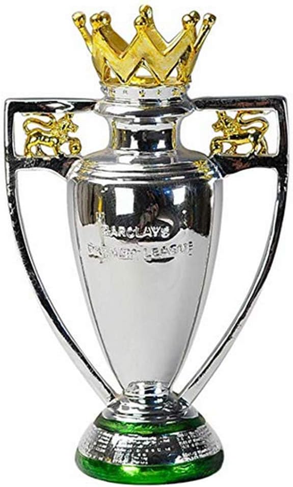 QSBY Football Match Champions League trophy resin crafts electroplating football fans souvenirs Engraving version creative world trophy high 15cm silver